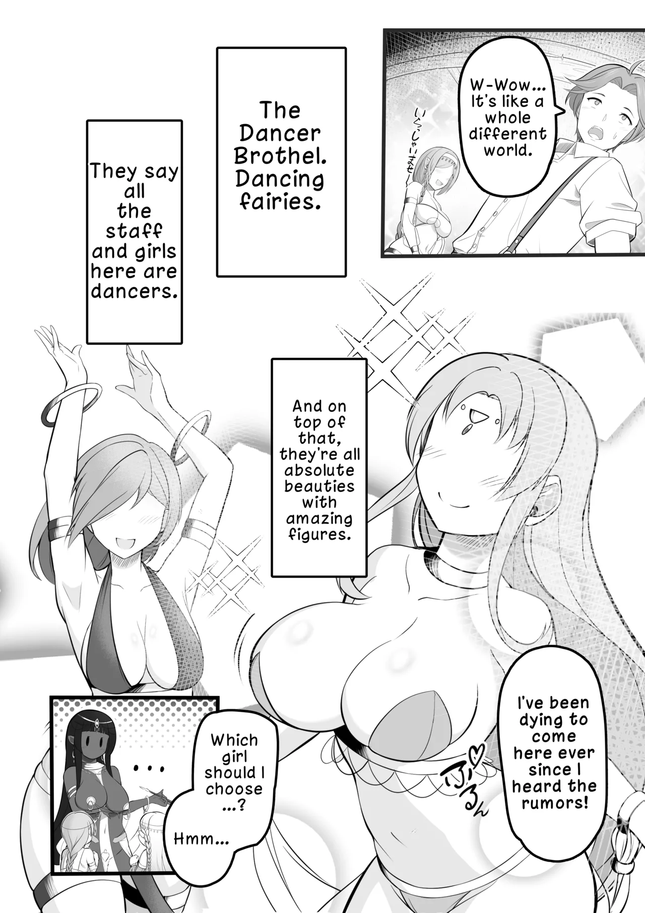 Hentai Manga Comic-The Story of When I Went to a Dancer Brothel and a Beautiful Elf Dancer Milked Me Dry-Read-4